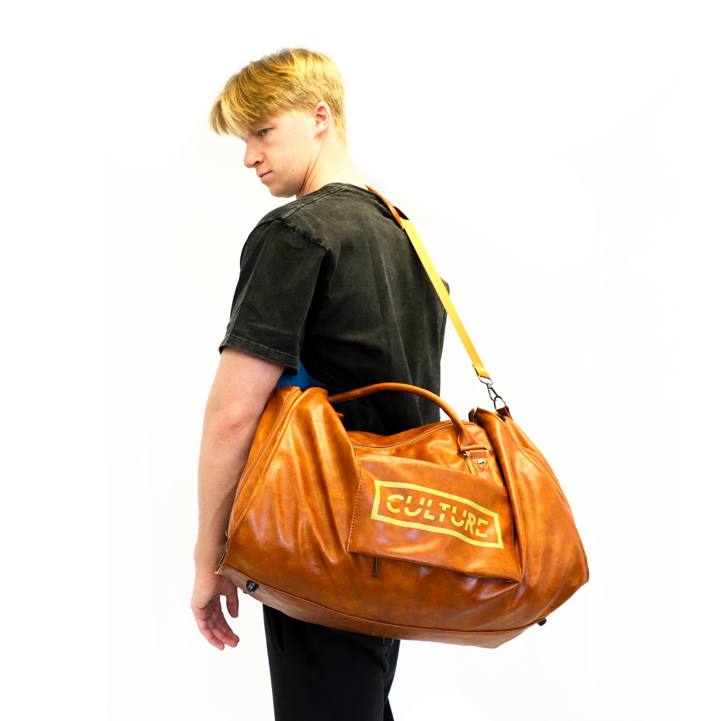 Culture Leather Travel Duffle Bag (Dual Straps)