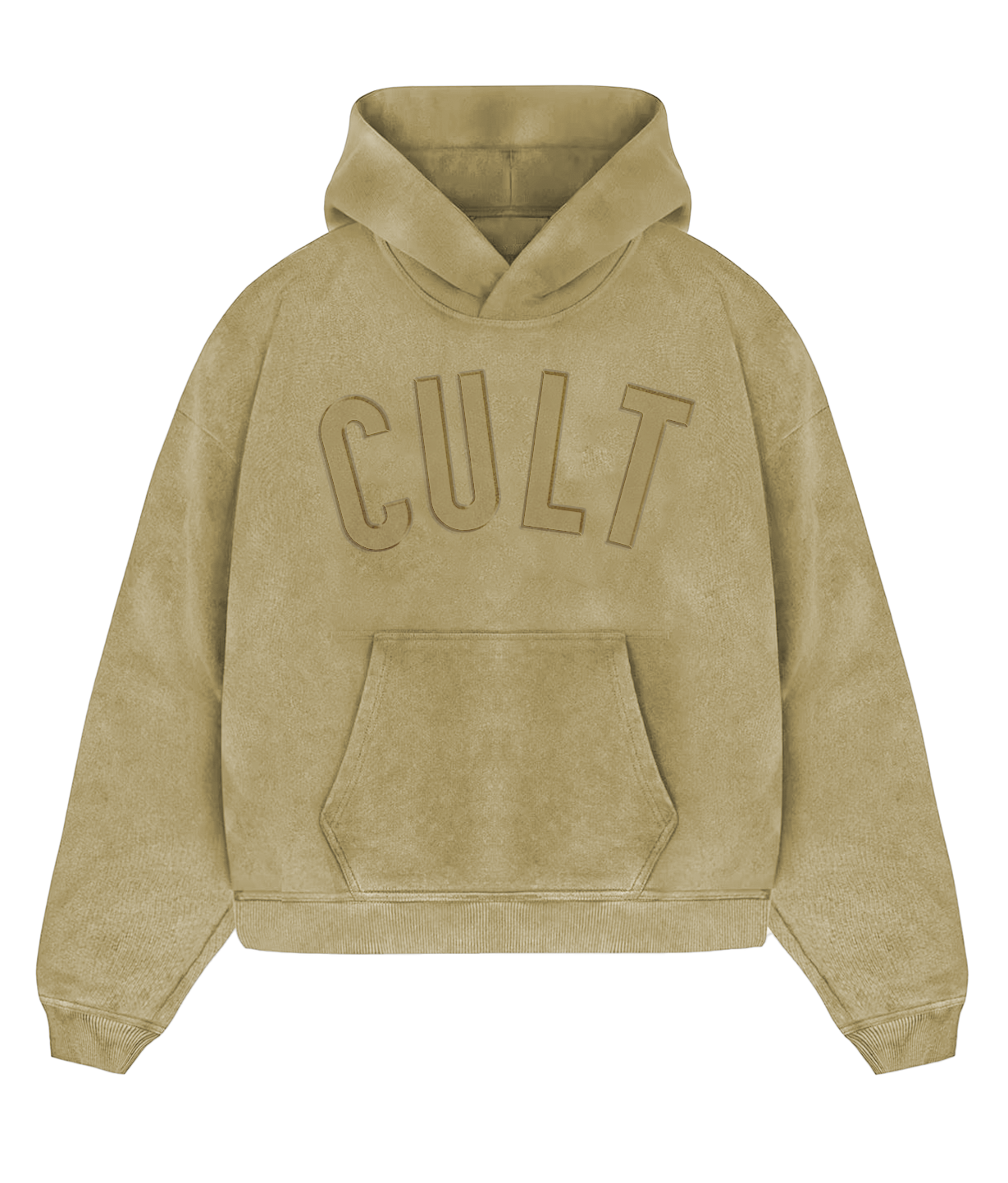 'CULT' Beige Hoodie