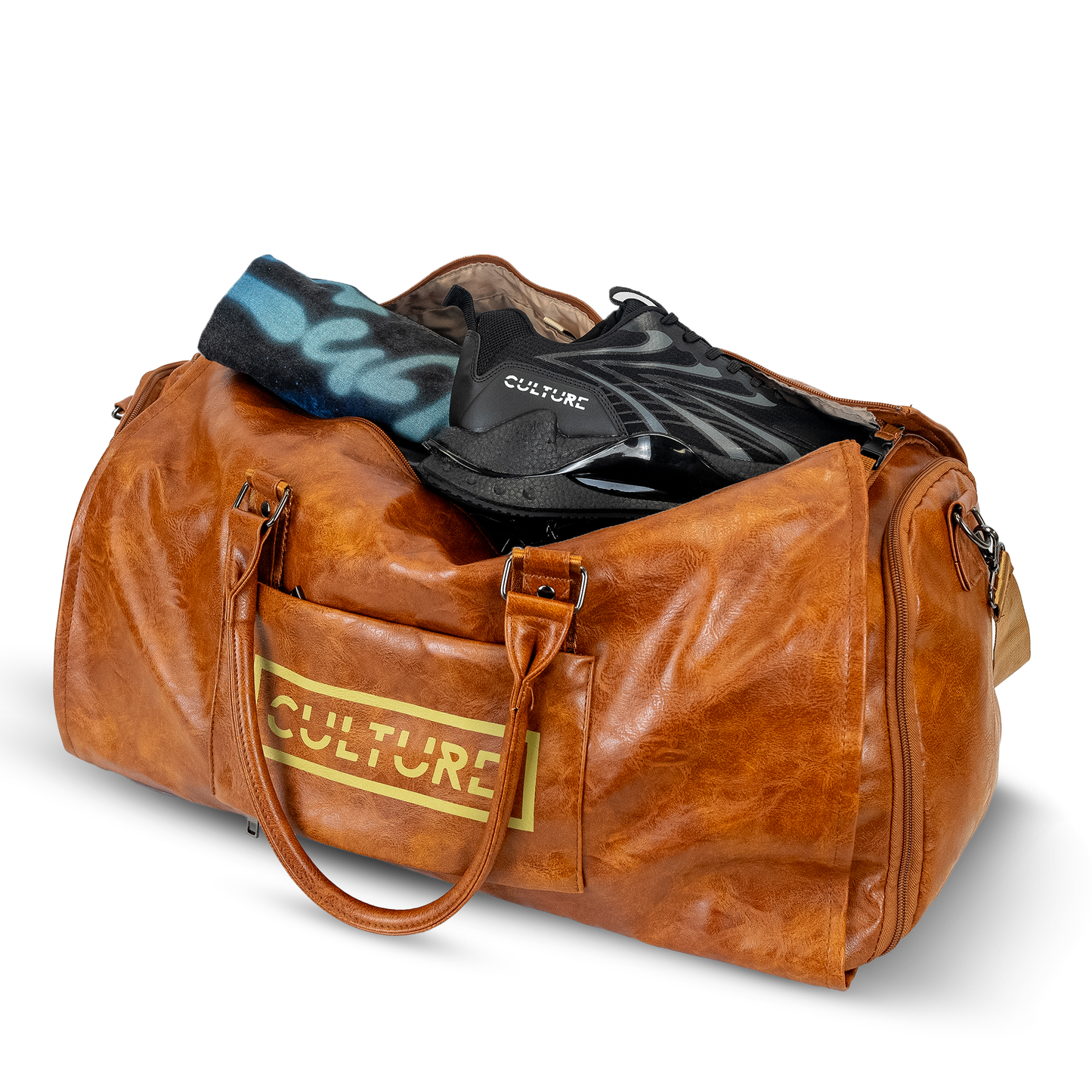 Culture Leather Travel Duffle Bag (Dual Straps)