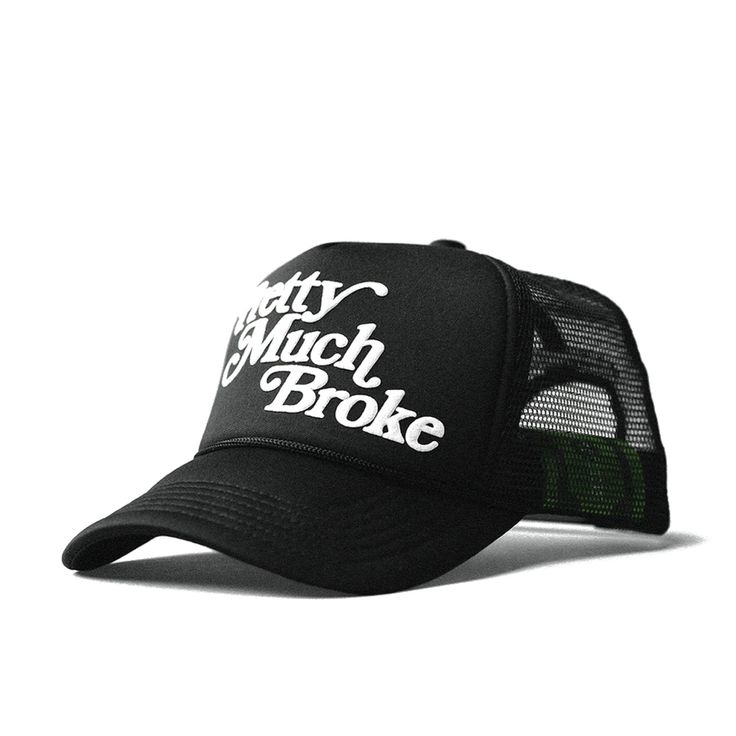 APTHCRY Pretty Much Broke Black Trucker Hat